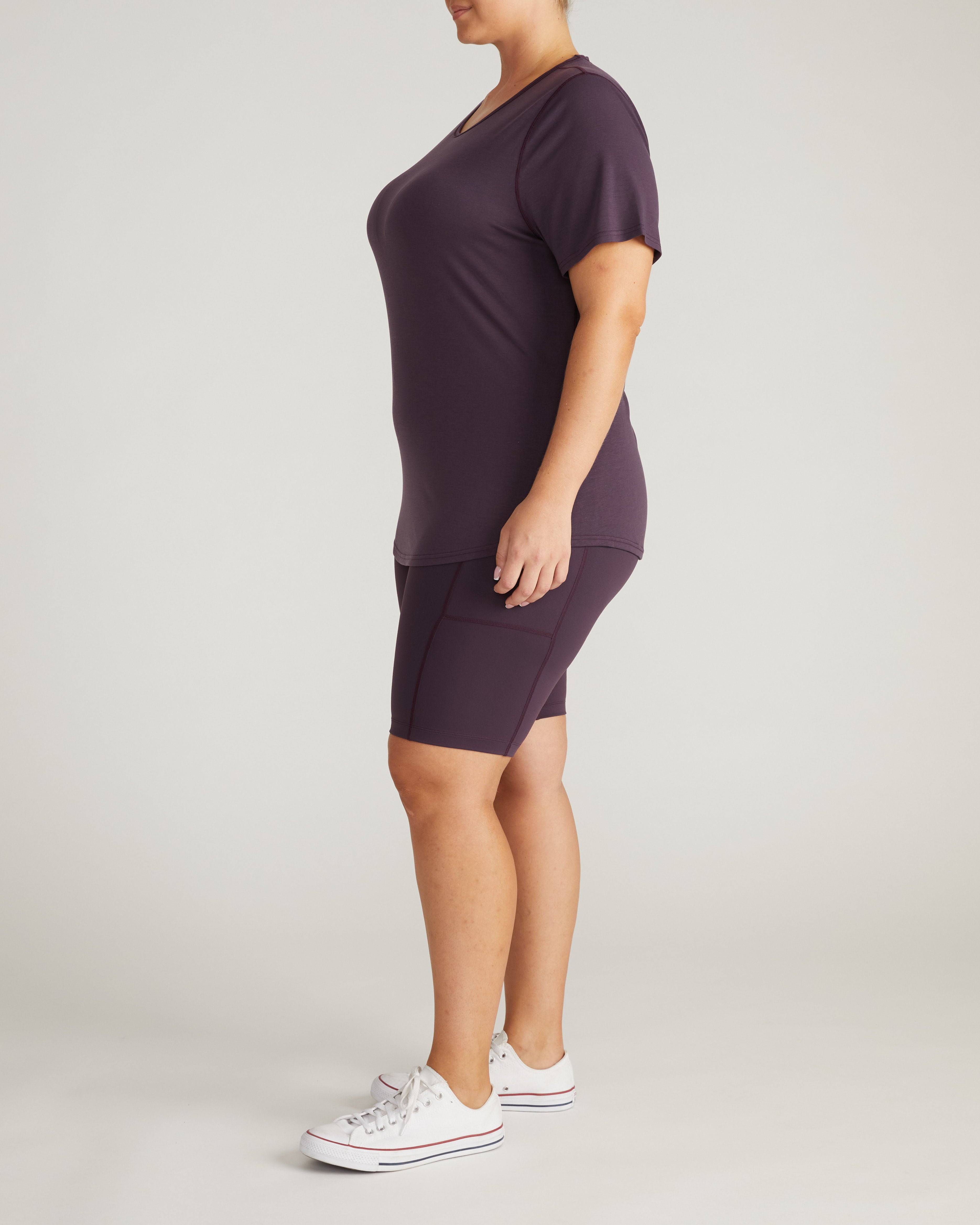 Mia Movement Tee - Purple Jewel
