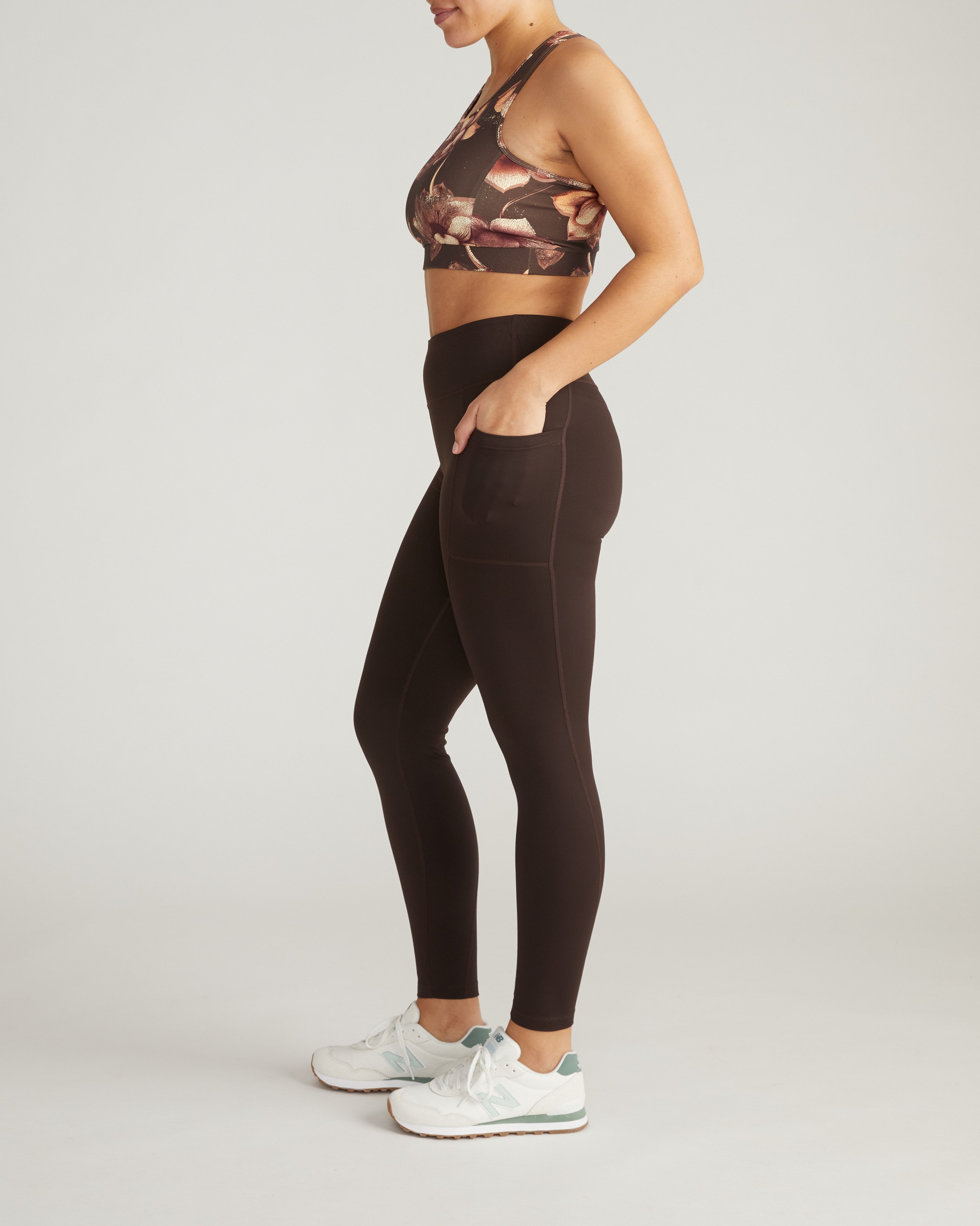 Next-to-Naked Pocket Legging - Deep Brown