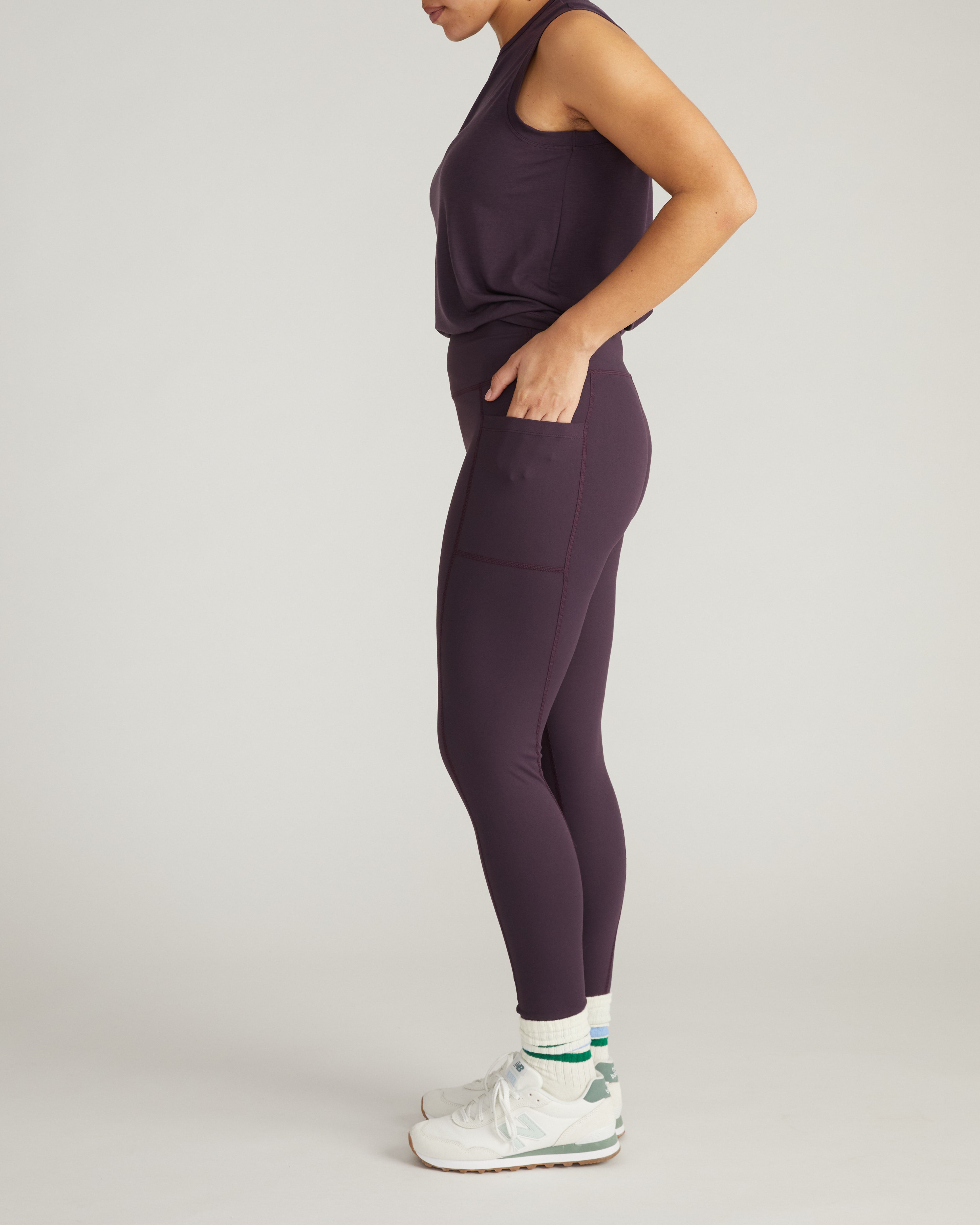 Next-to-Naked Pocket Legging - Purple Jewel