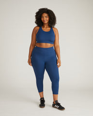 Next-to-Naked Racerback Sports Bra - Pageant Blue
