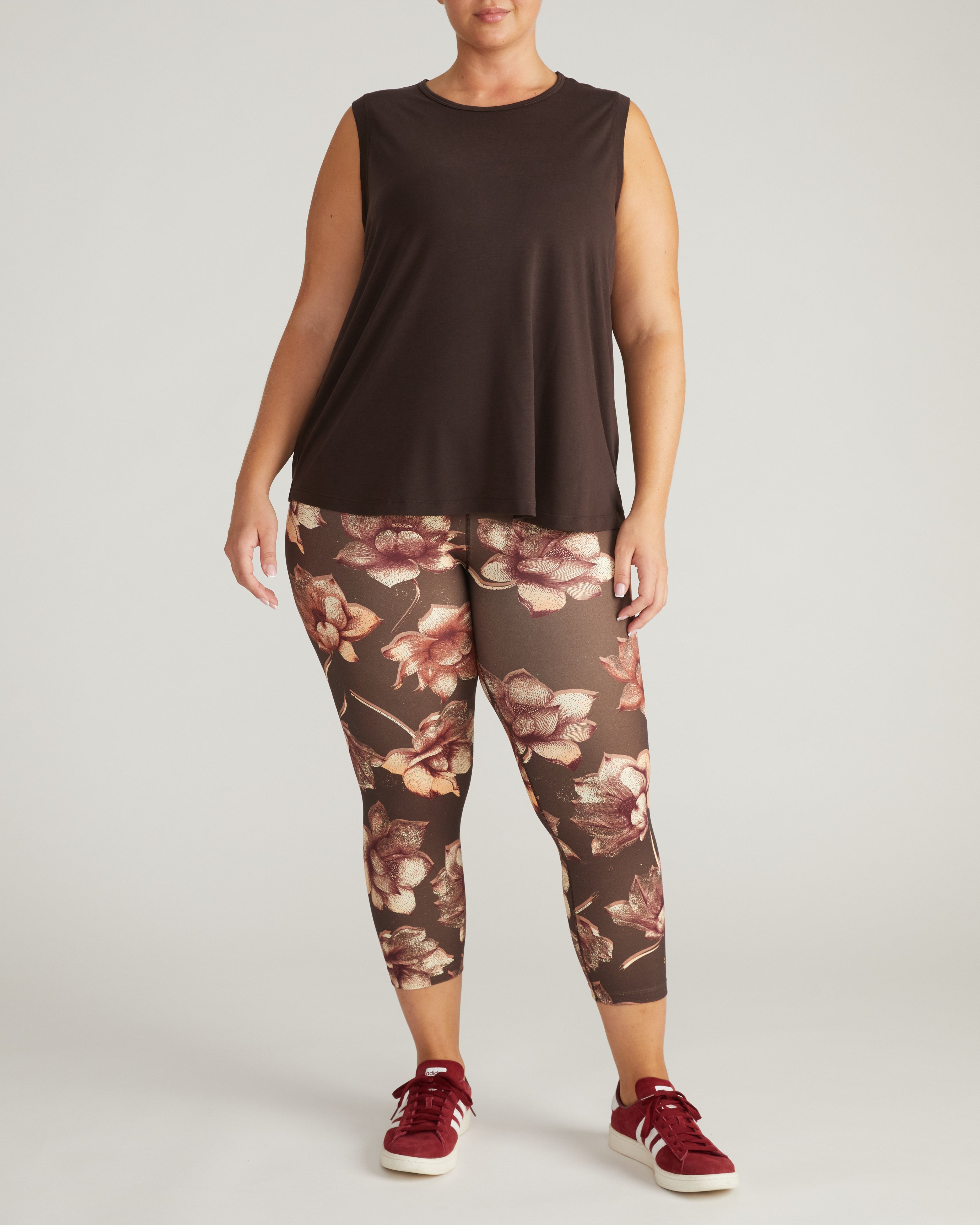 Mia Movement Tank - Deep Brown