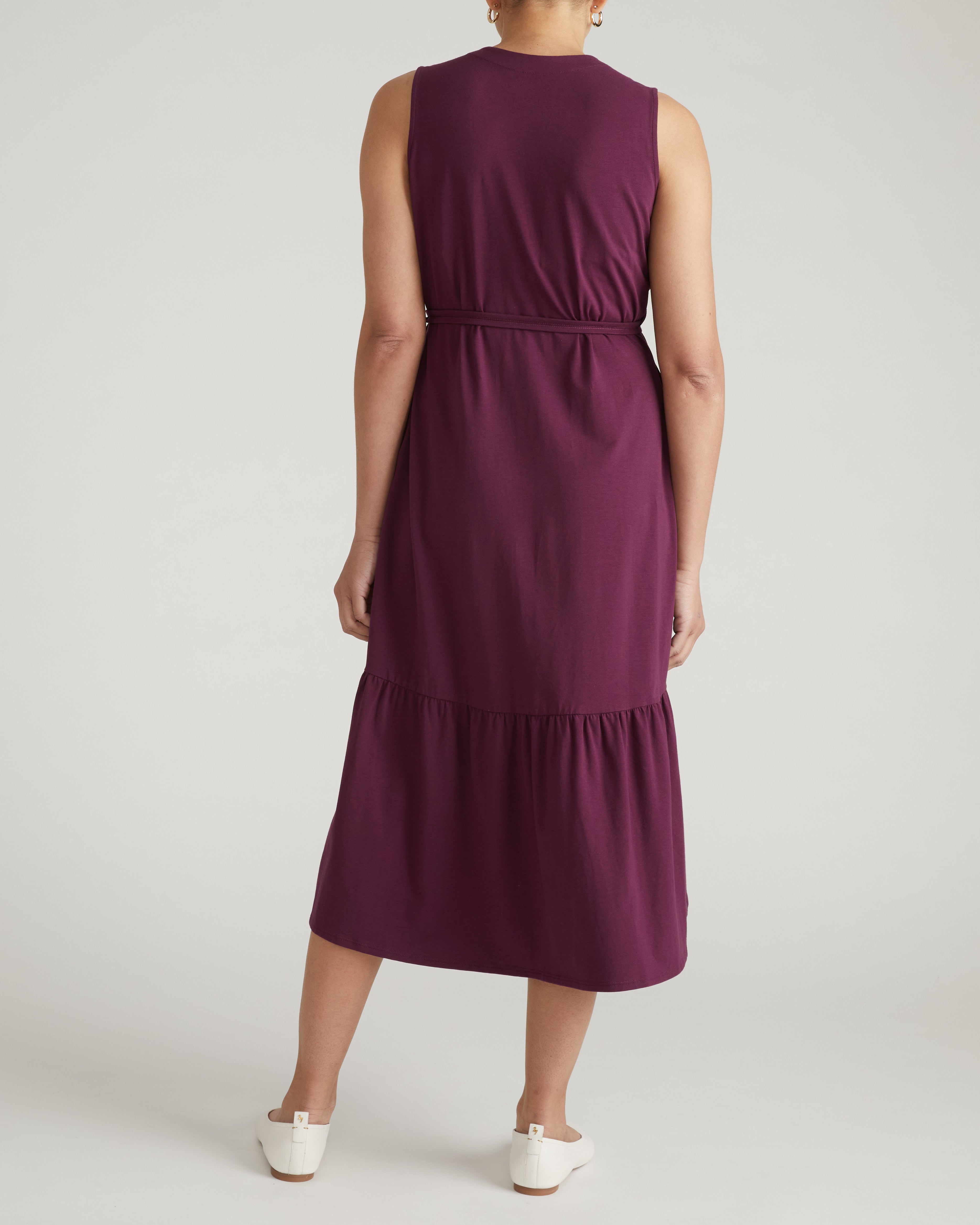 Tiered Twirl Wrap Dress - Gamay