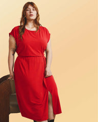 Havana Divine Jersey Dress - Lipstick