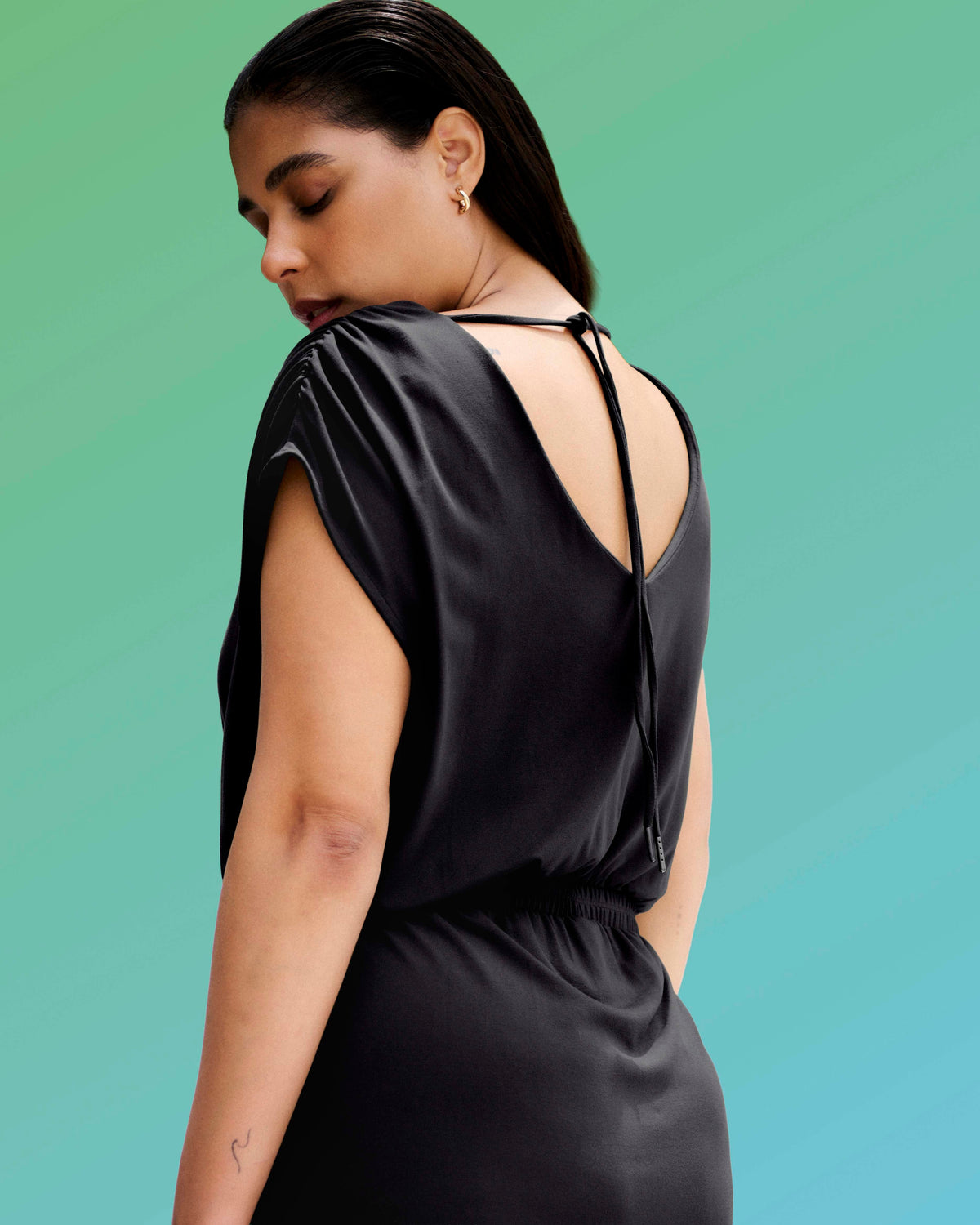 Havana Divine Jersey Dress - Black
