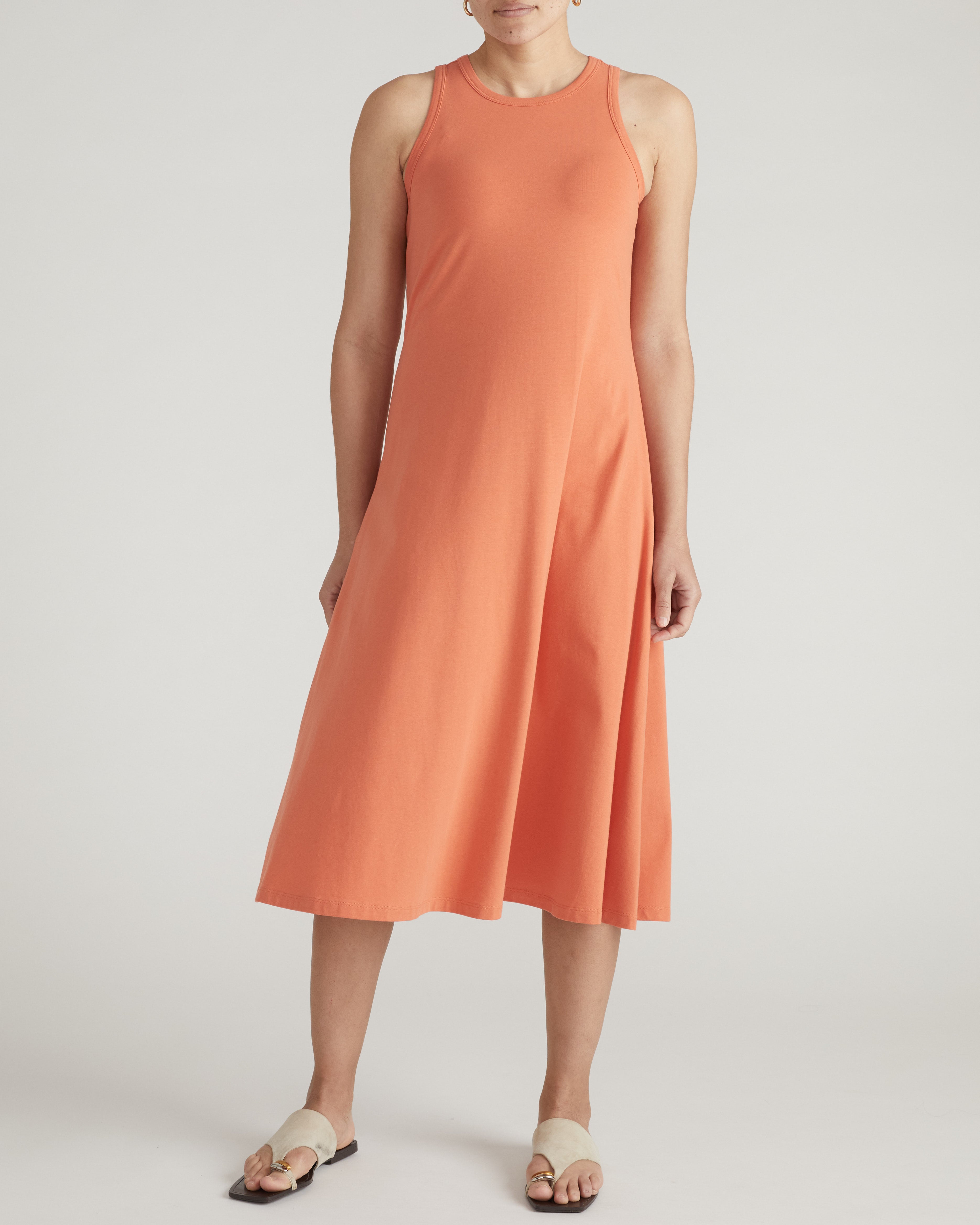 Sardinia Tank Dress - Italian Orange