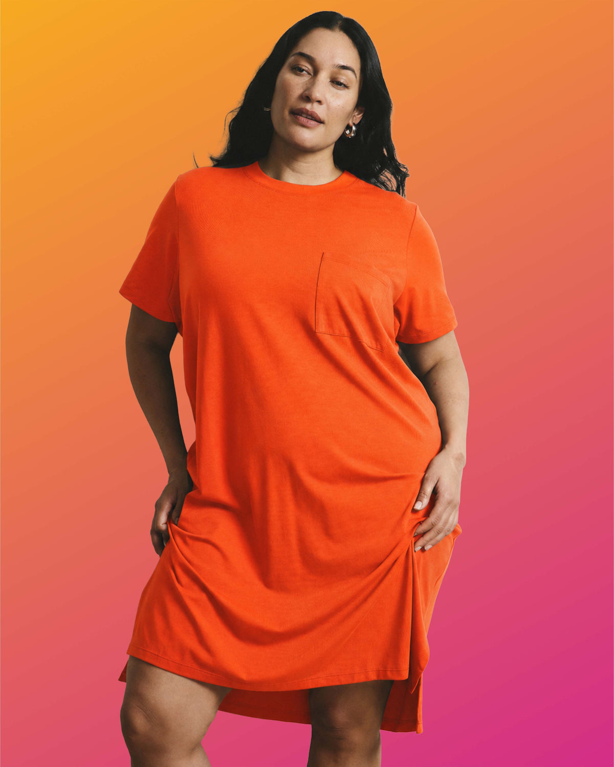 Garcon Tee Dress - Poppy