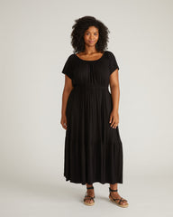 Kahlo Liquid Jersey Dress - Black