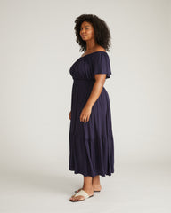 Kahlo Liquid Jersey Dress - Midnight
