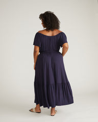 Kahlo Liquid Jersey Dress - Midnight