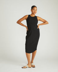 Romera Ribbed Dress - Black