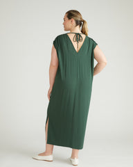 Kris Divine Jersey Kaftan - Conifer
