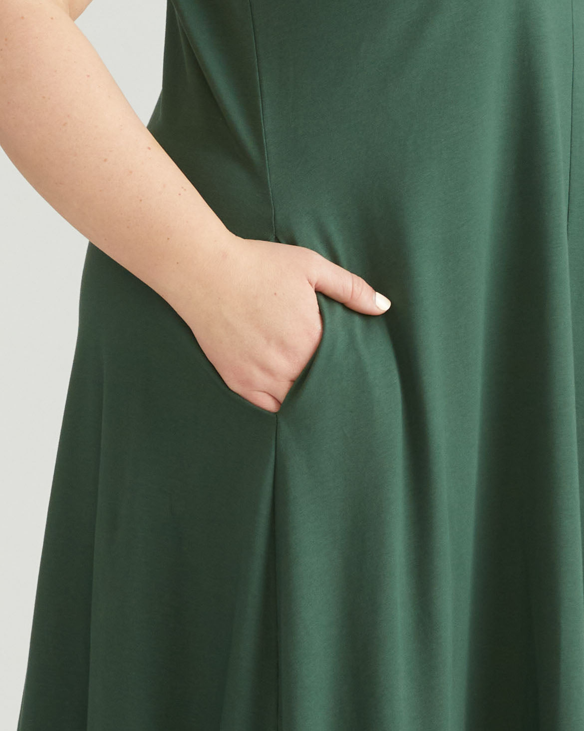 Danna Jersey Dress - Conifer