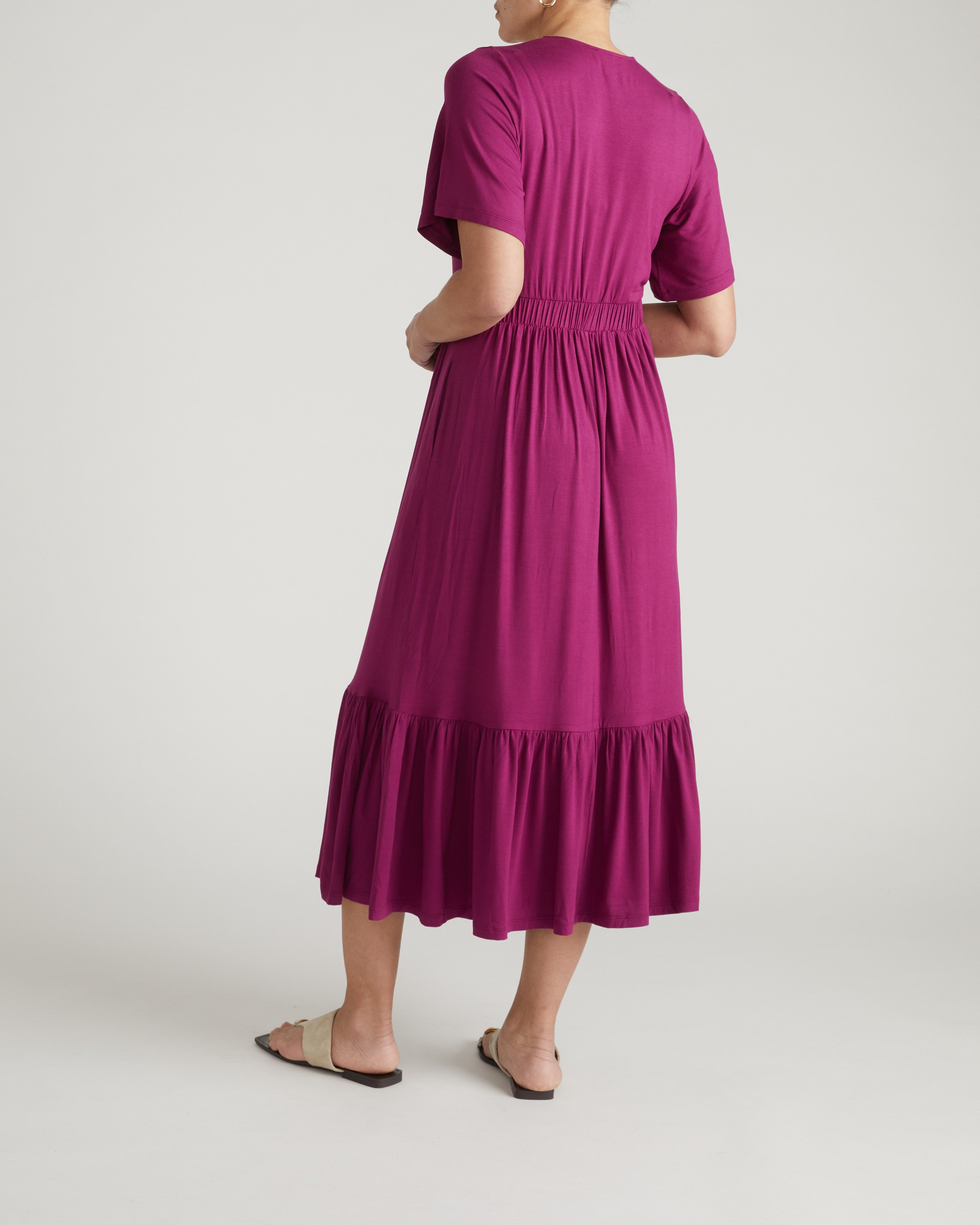 Ravello Liquid Jersey Dress - Rothko Purple
