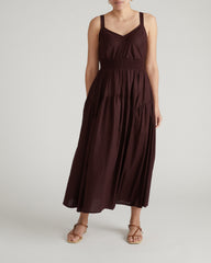 Ruby Smocked Linen Blend Sundress - Brulee