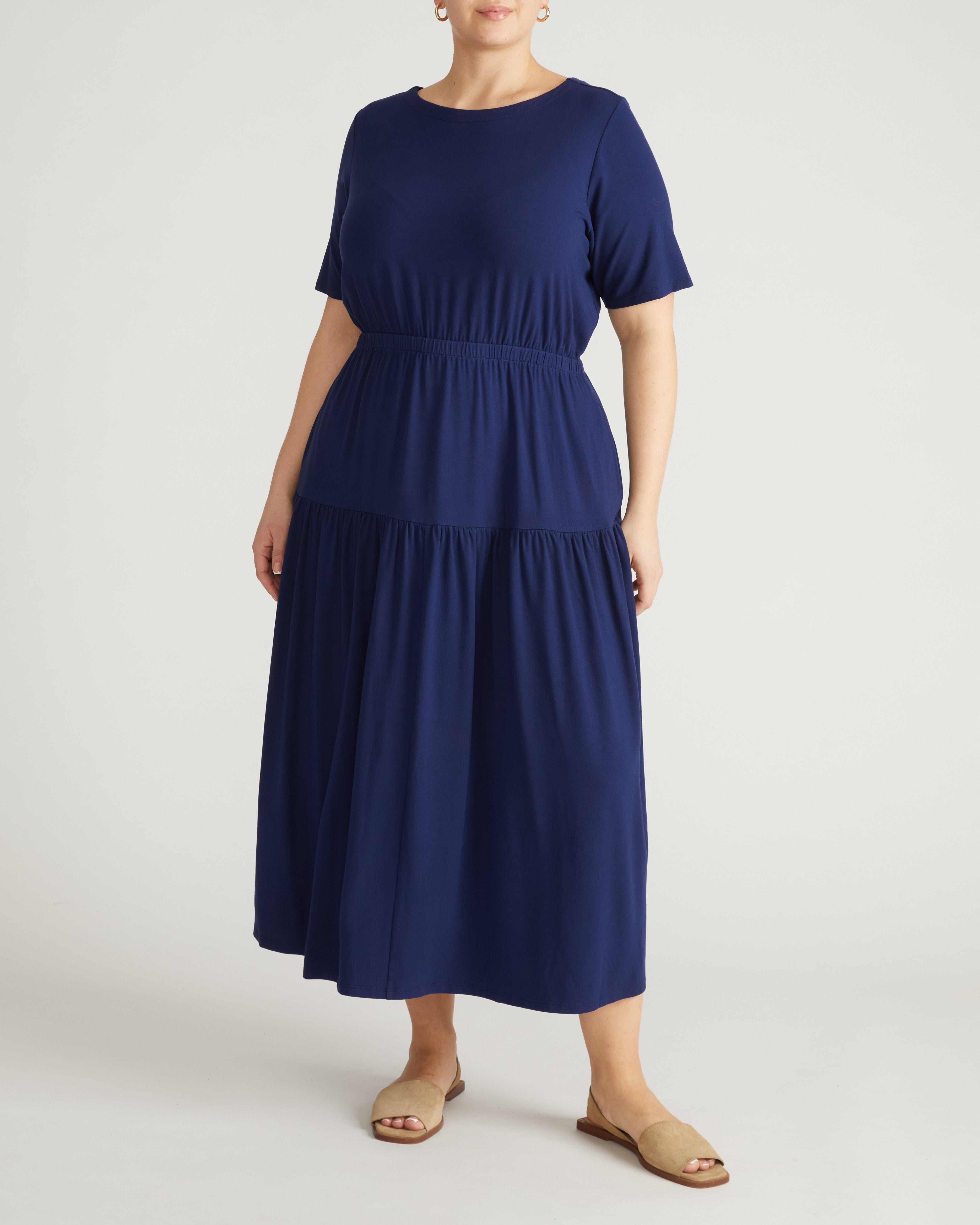 Thea Divine Jersey Midi Dress - Cenote