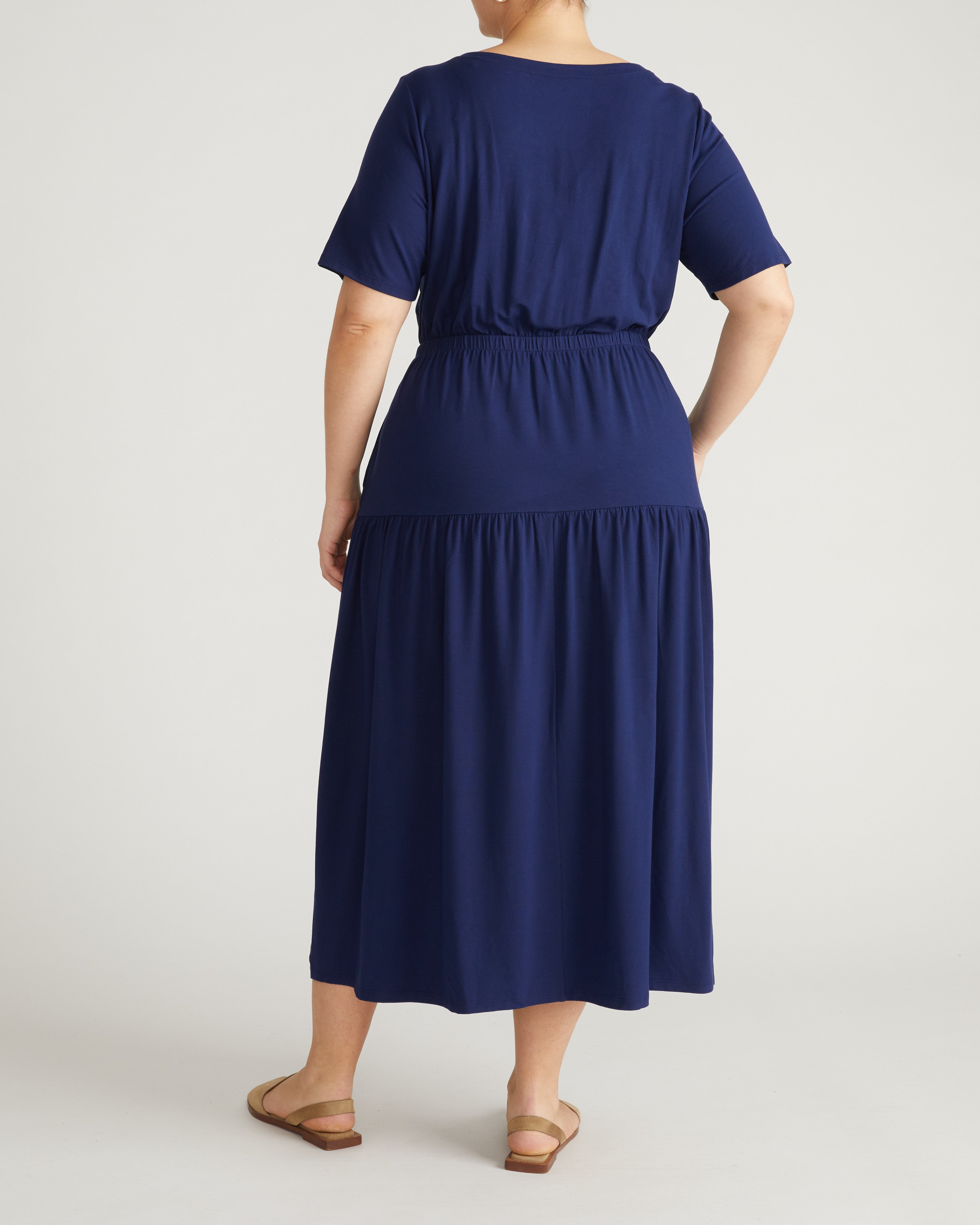 Thea Divine Jersey Midi Dress - Cenote