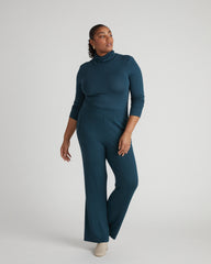 Cloud Rib Turtleneck - Deep Sea
