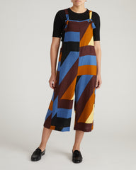 Kora Linen Blend Overalls - Beach Ombra Print