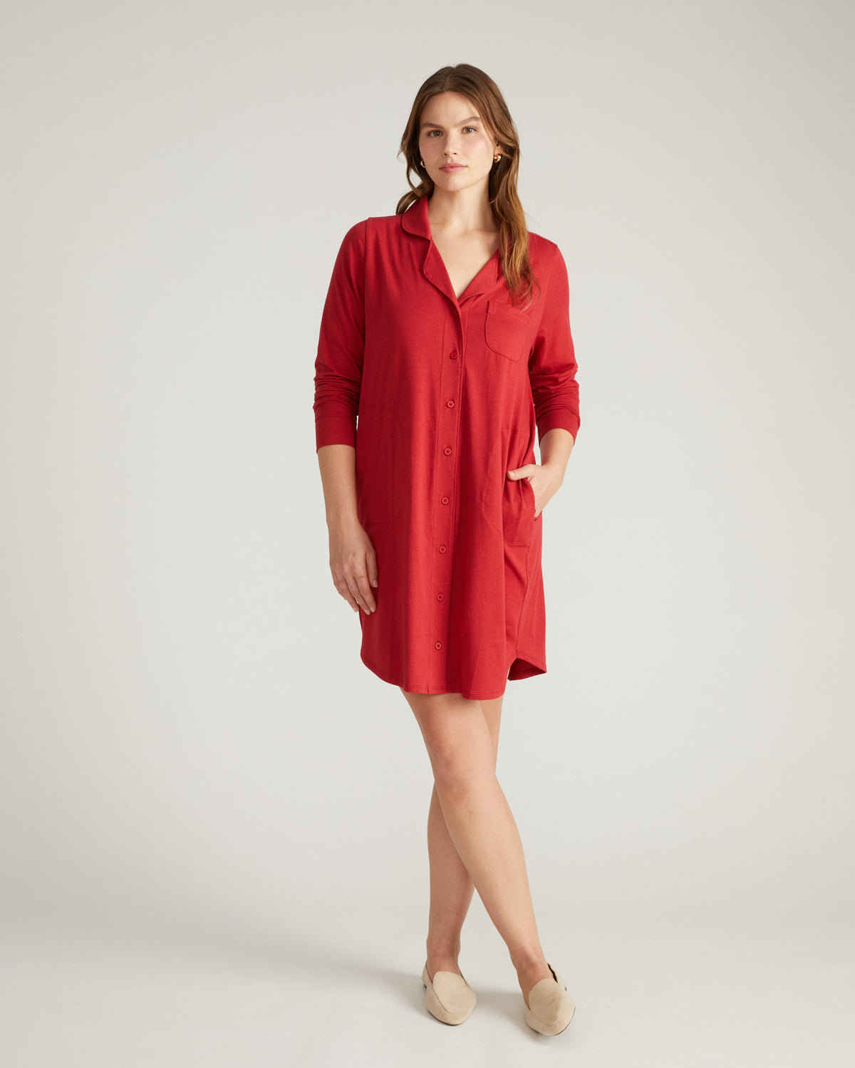 Softie Silky Jersey Sleepshirt - Raspberry