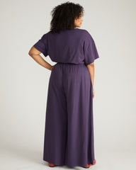 Isadora Wide Leg Lounge Pants - Anthracite