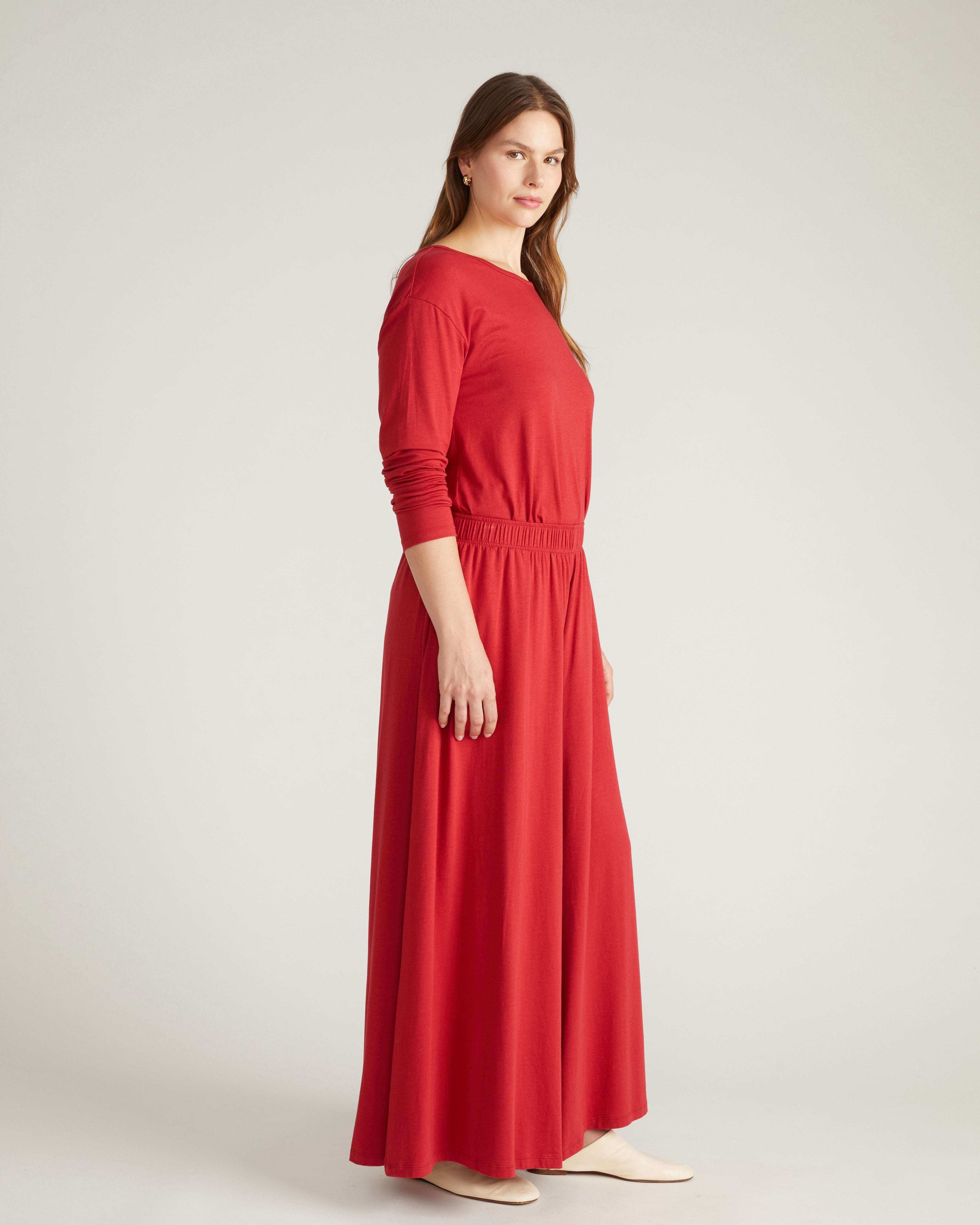 Isadora Wide Leg Lounge Pants - Raspberry