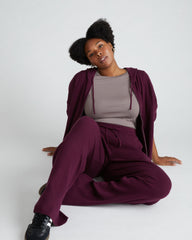 Knitted Mila Pants - Acai