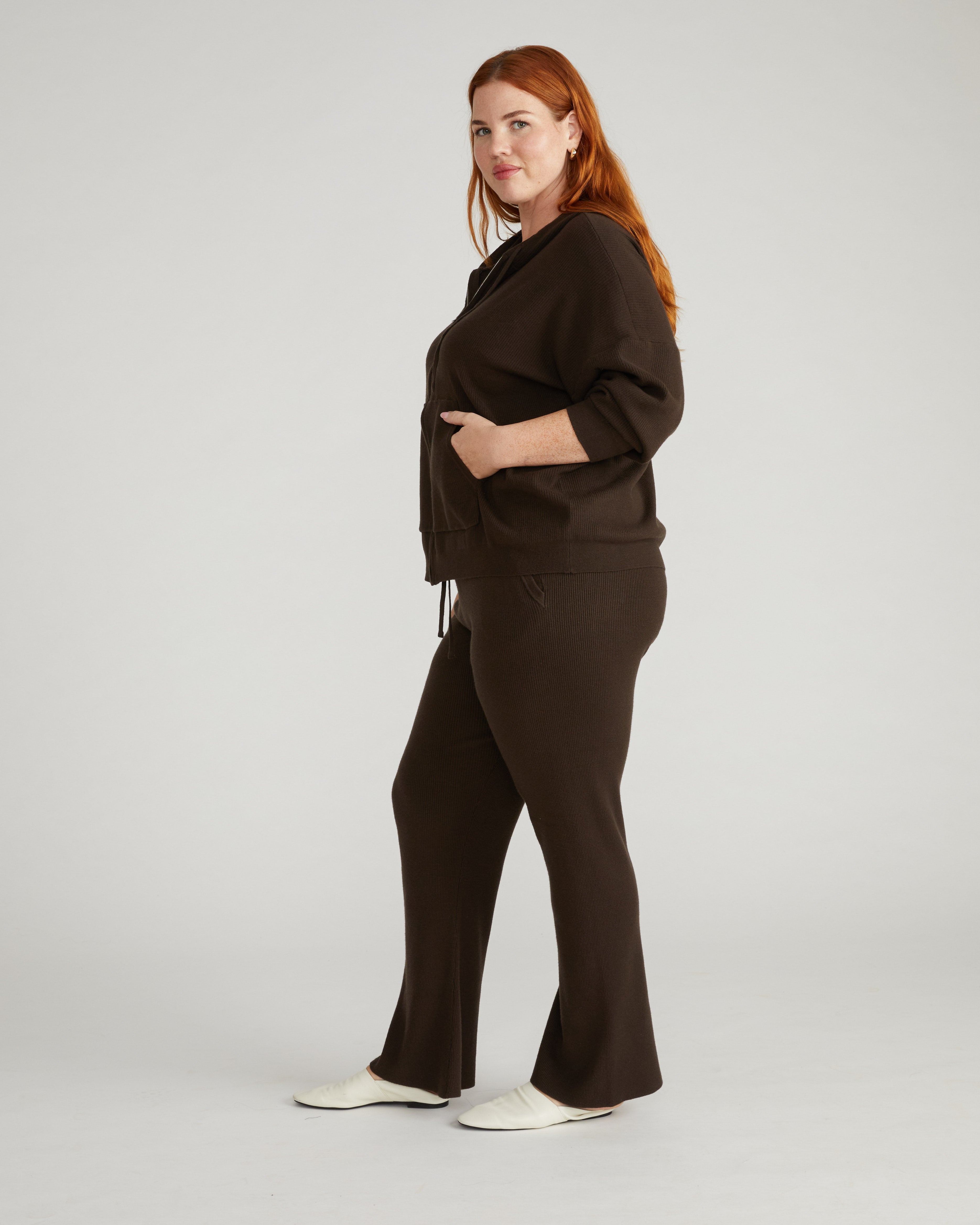 Knitted Mila Pants - Espresso