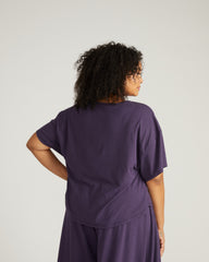Pina Short Sleeve Lounge Tee - Anthracite