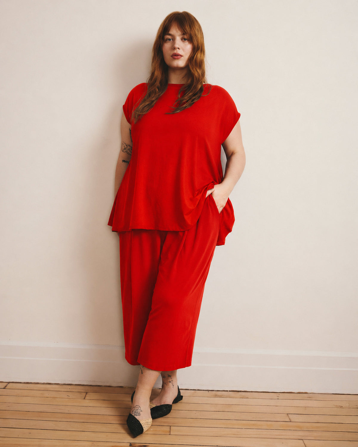 Lotti Jersey Culottes - Shoreline Sunset