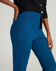 Smart Signature Ponte Pants Long - Deep Teal