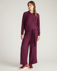 TravelKnit Wide Leg Pants - Gamay