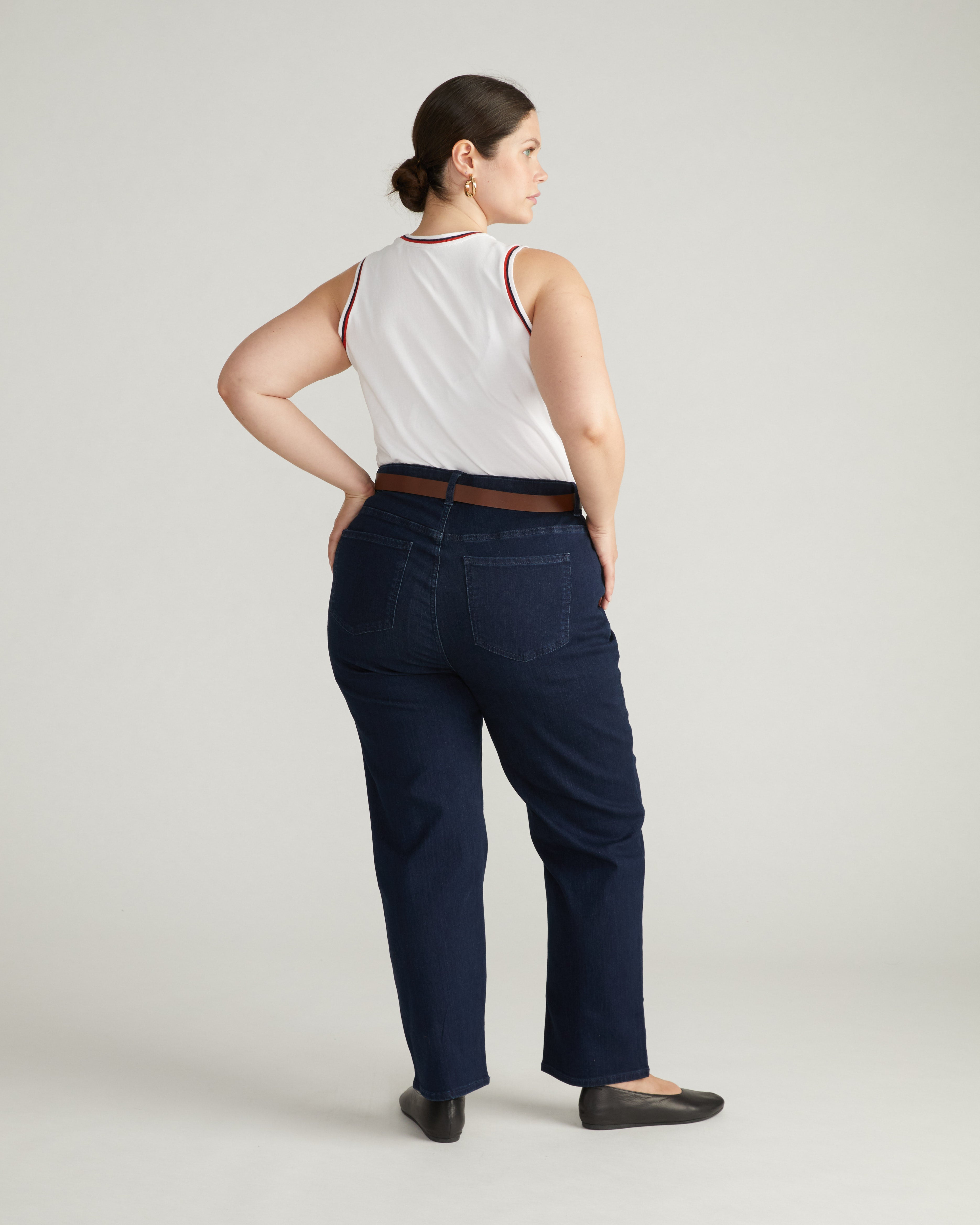 Ella High Rise Straight Leg Jeans - Balearic Blue