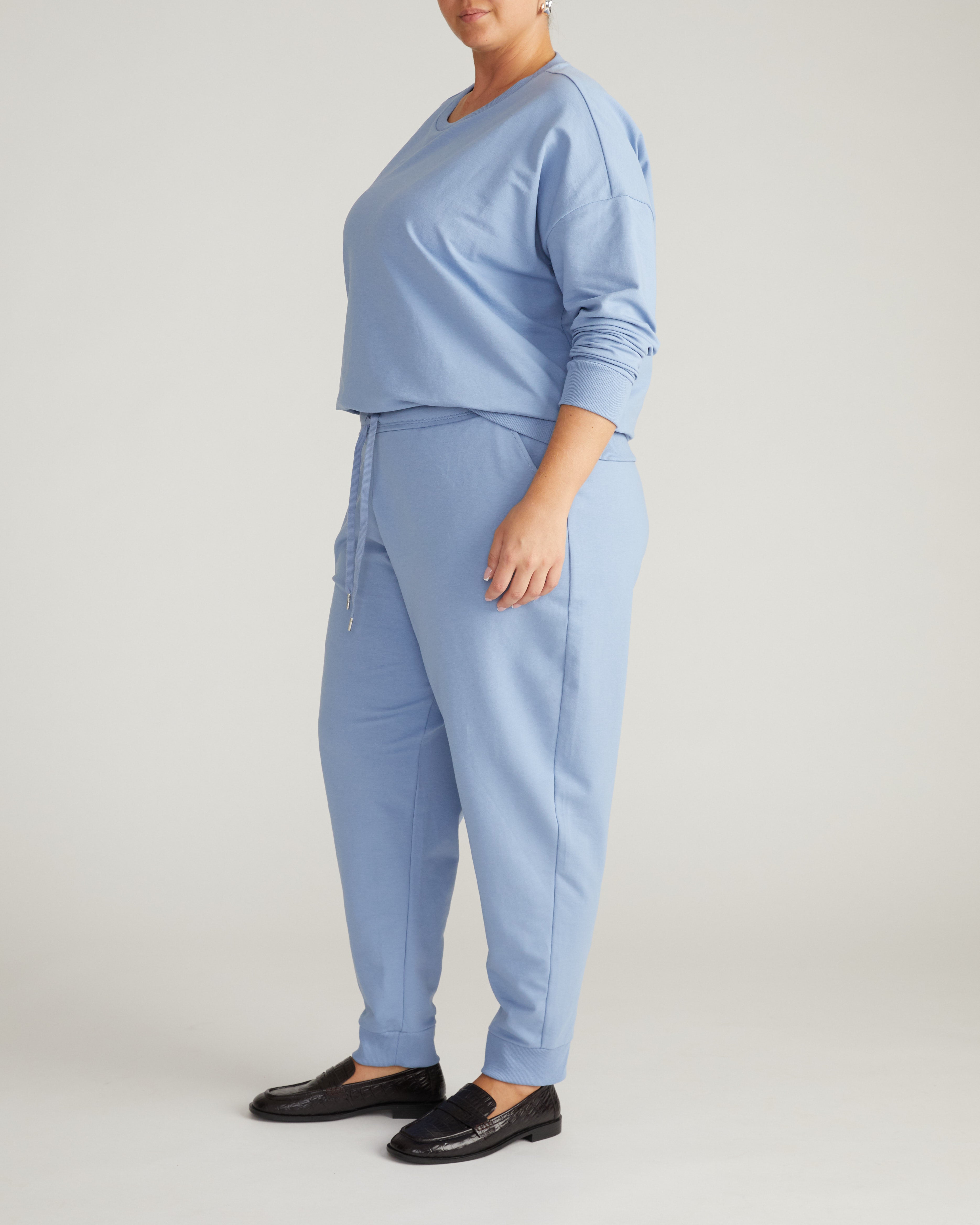 Selma French Terry Jogger - Graceful Blue