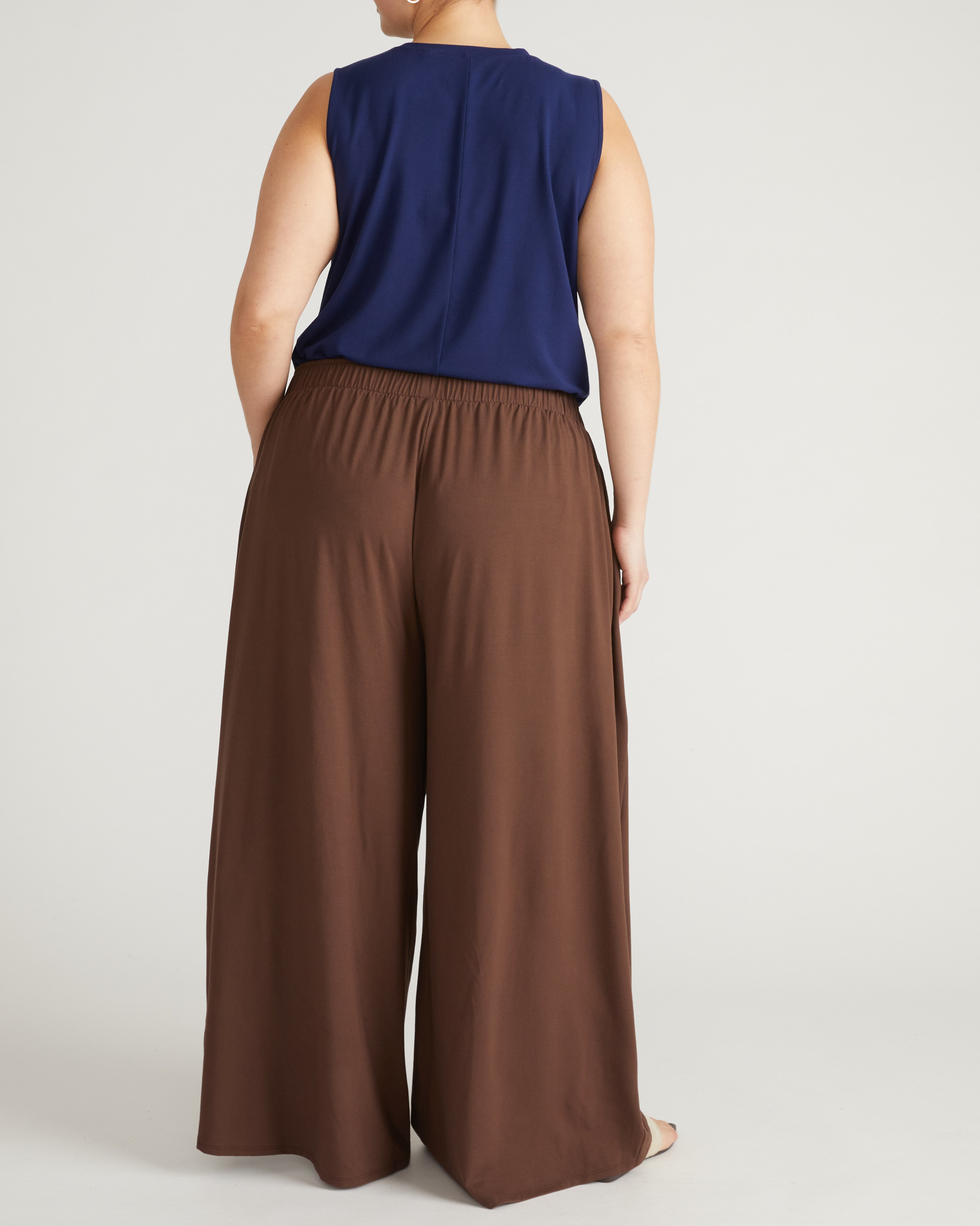 Rey Divine Jersey Pull-On Pants - Peppercorn