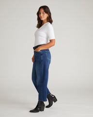 Maia Stovepipe Sleeve V Neck Tee - White