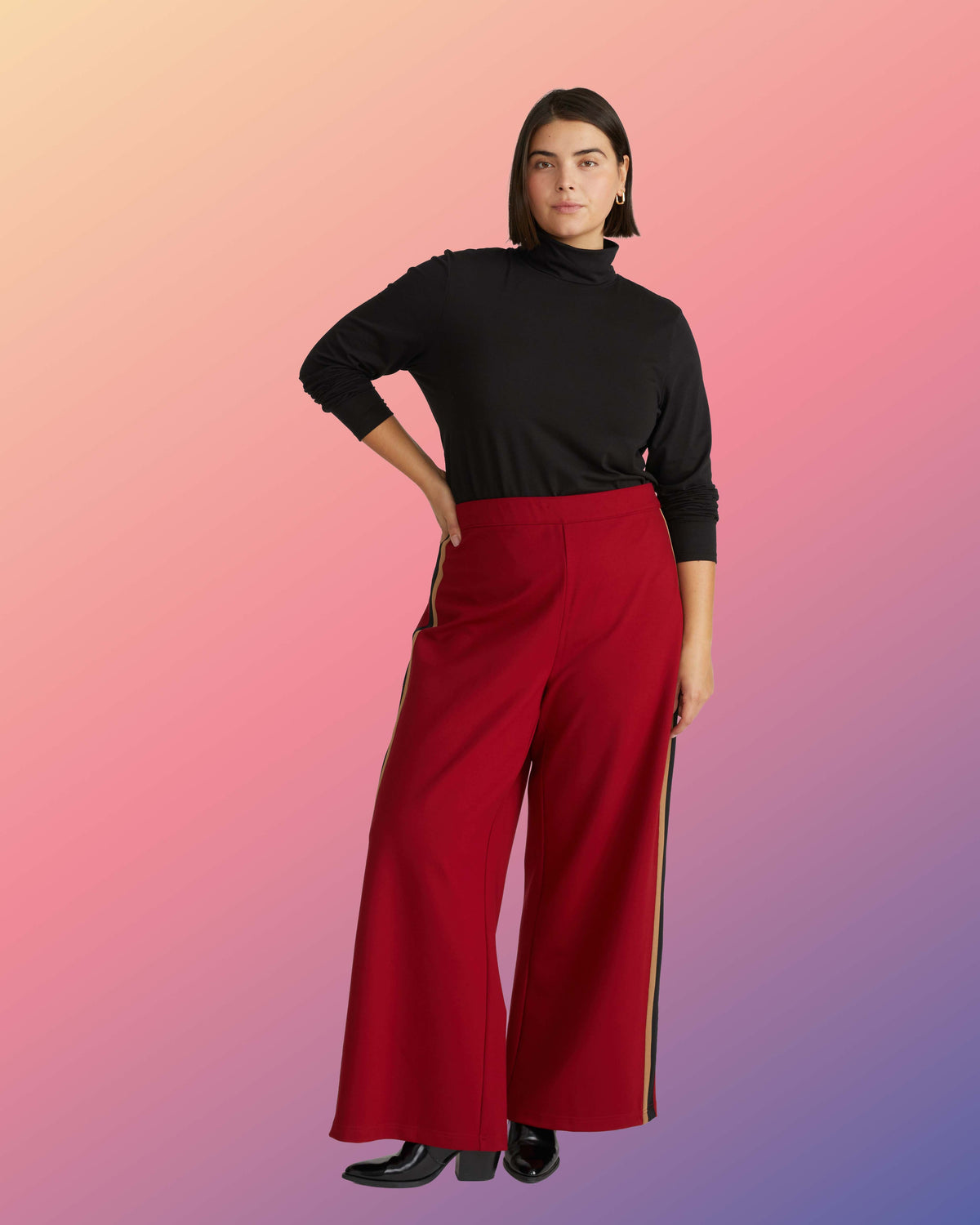 Close Fit Turtleneck - Black