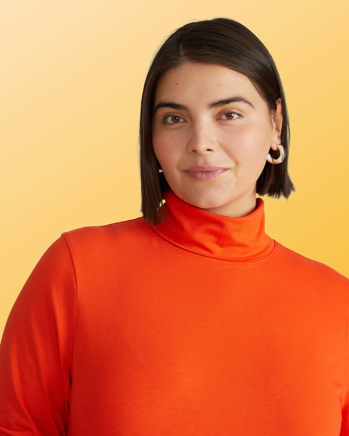 Close Fit Turtleneck - Poppy