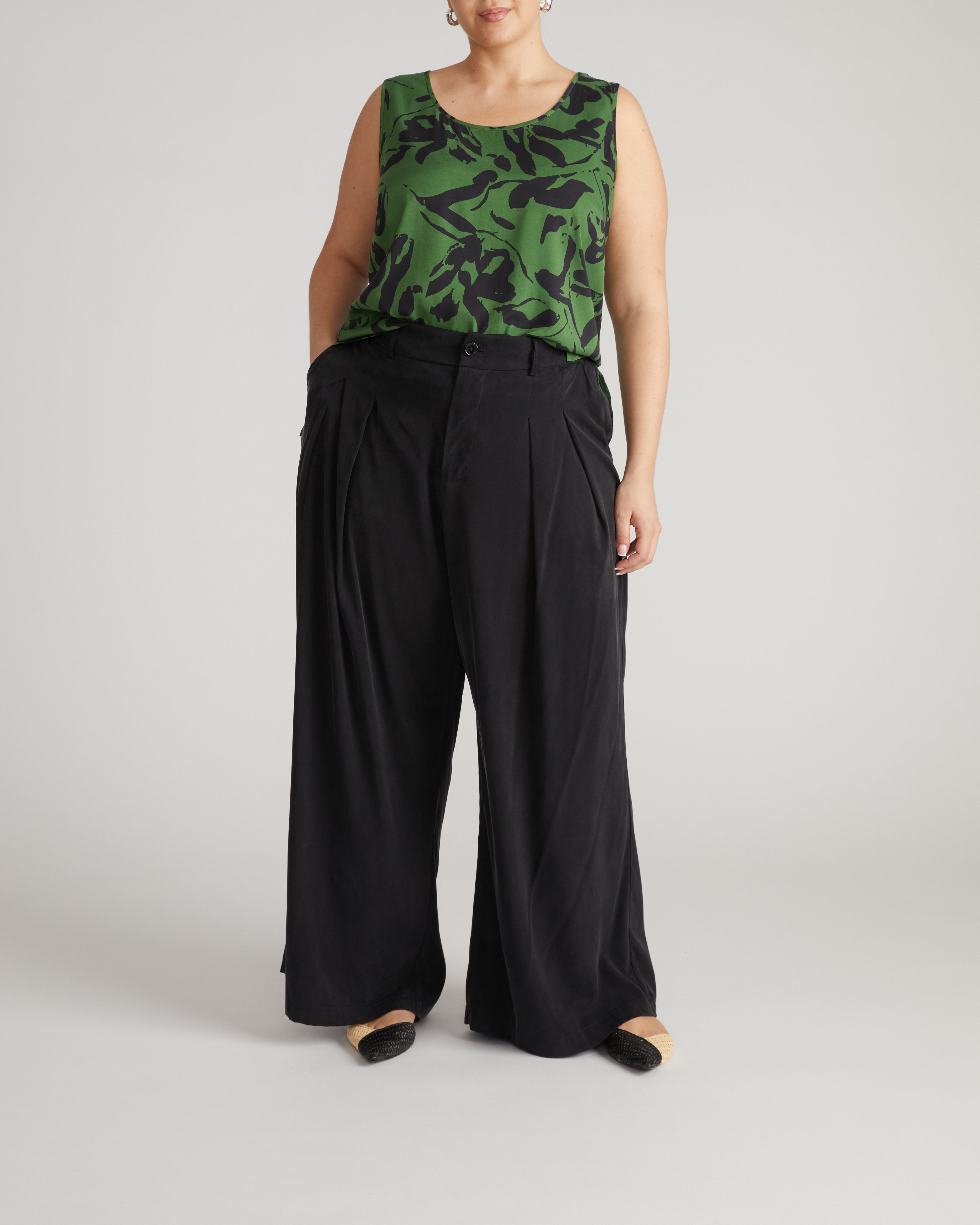 Cooling Stretch Cupro Tank - Florentine Print