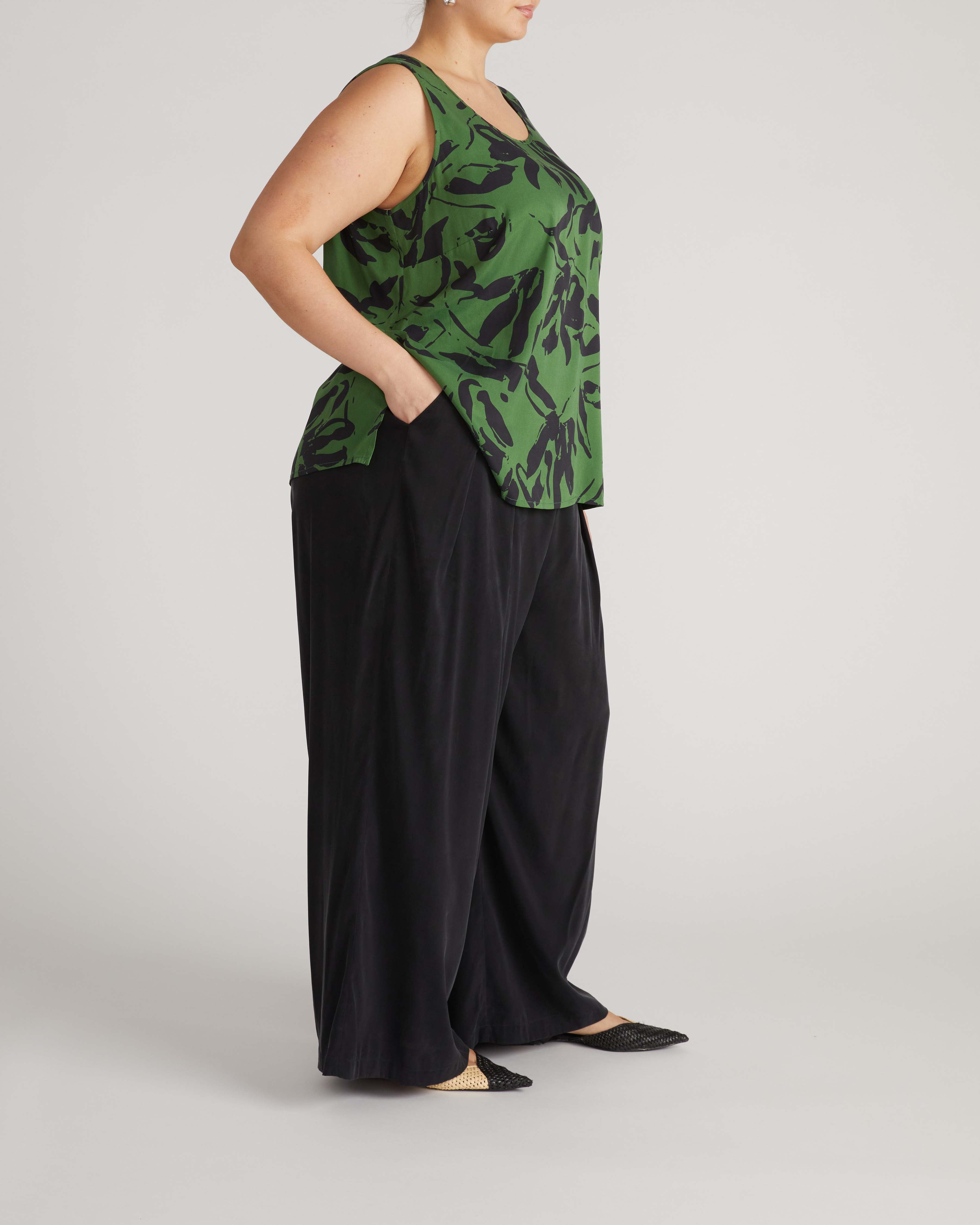 Cooling Stretch Cupro Tank - Florentine Print