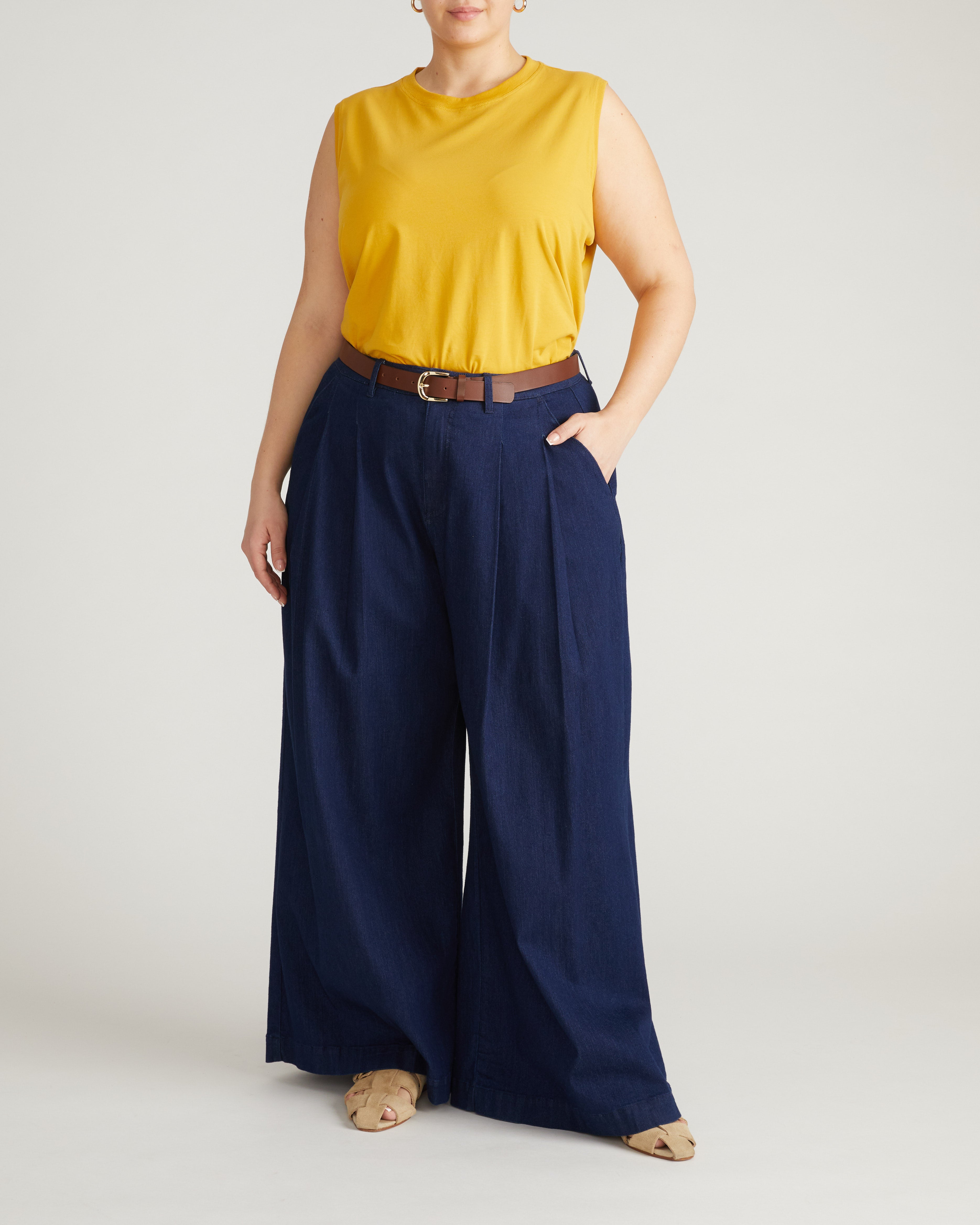 Patti Muscle Tank - Goldenrod
