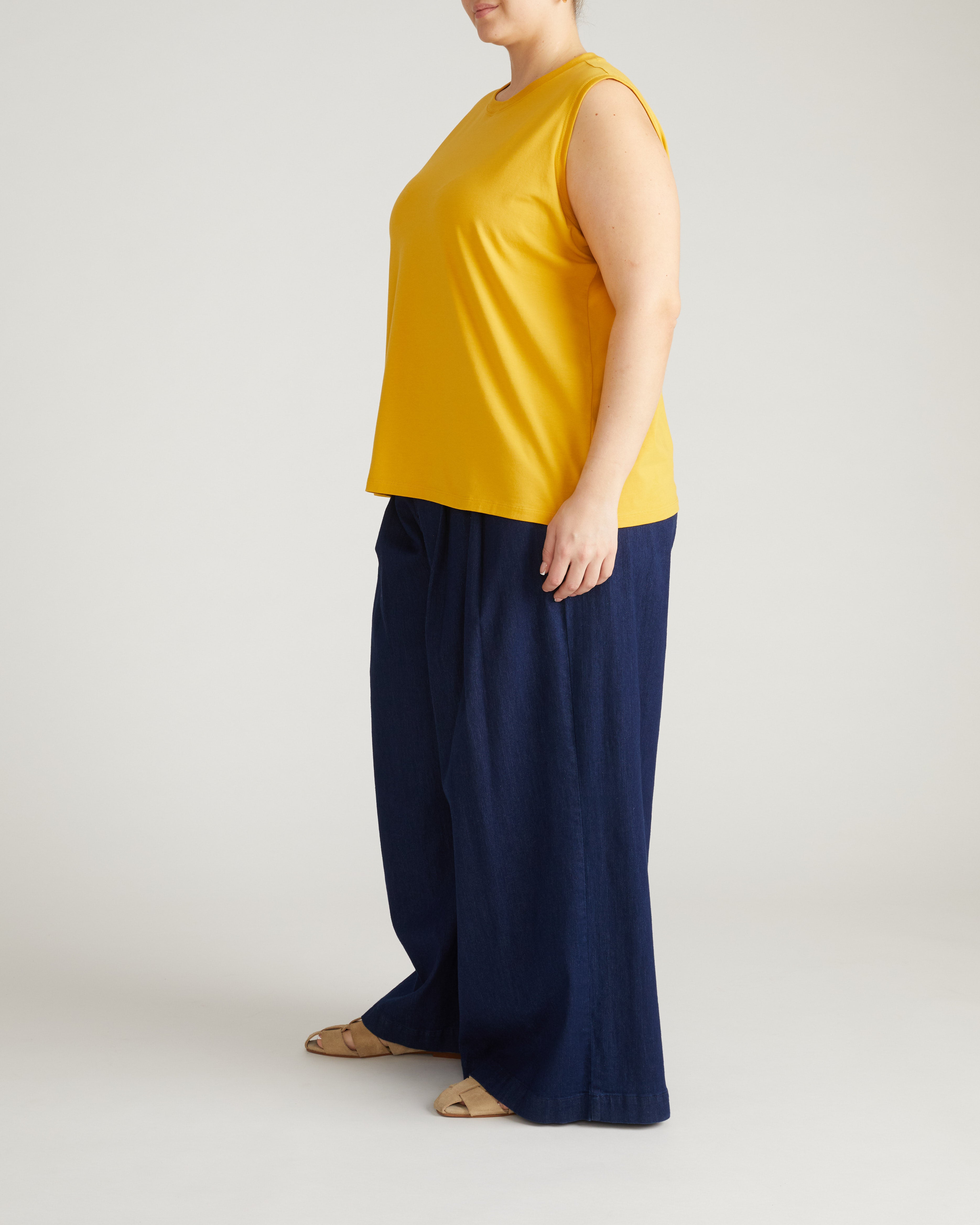 Patti Muscle Tank - Goldenrod