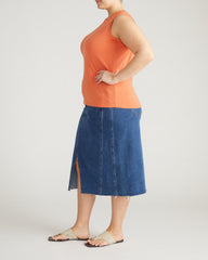 Patti Muscle Tank - Italian Orange