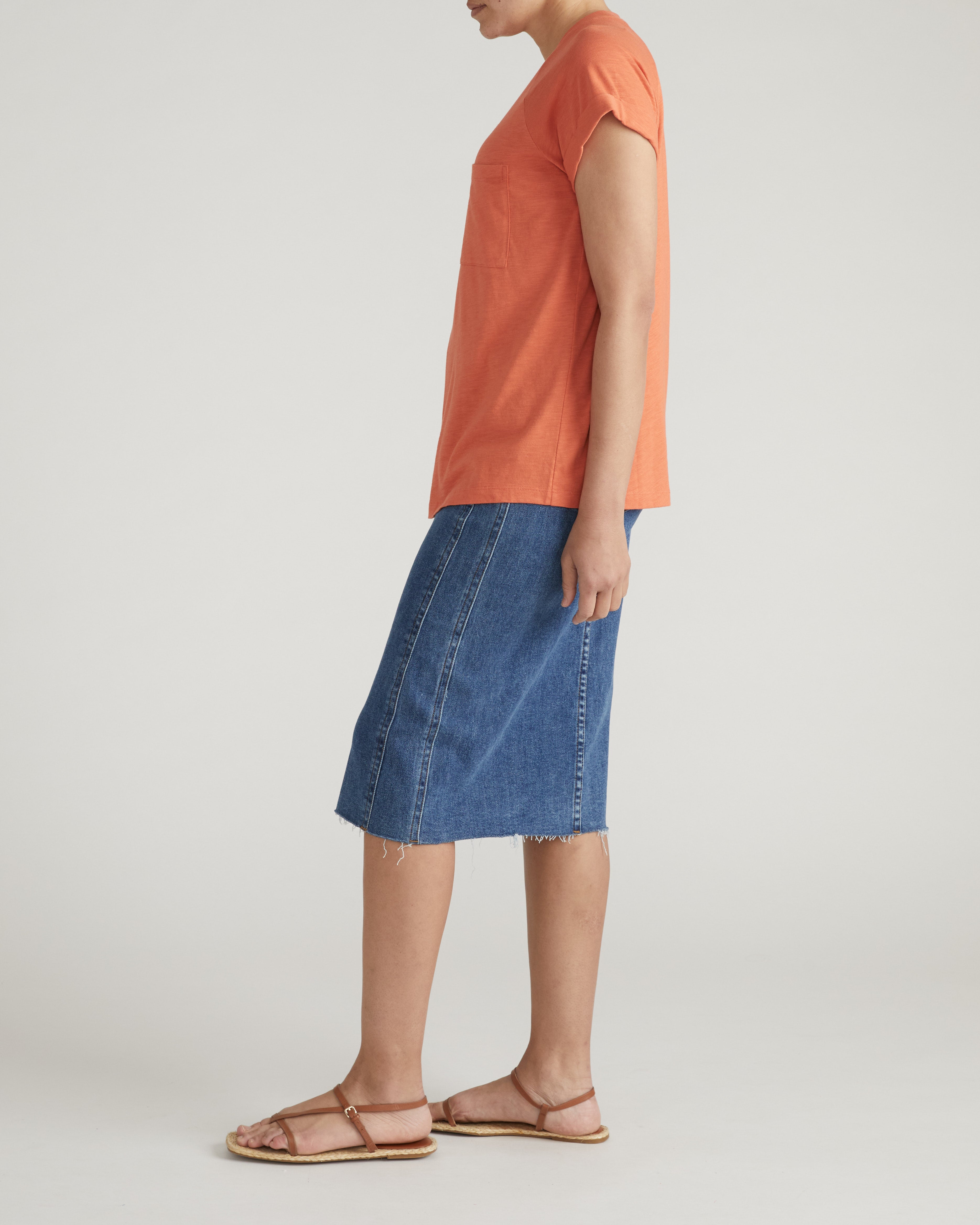Light-As-Air Boy Tee - Italian Orange