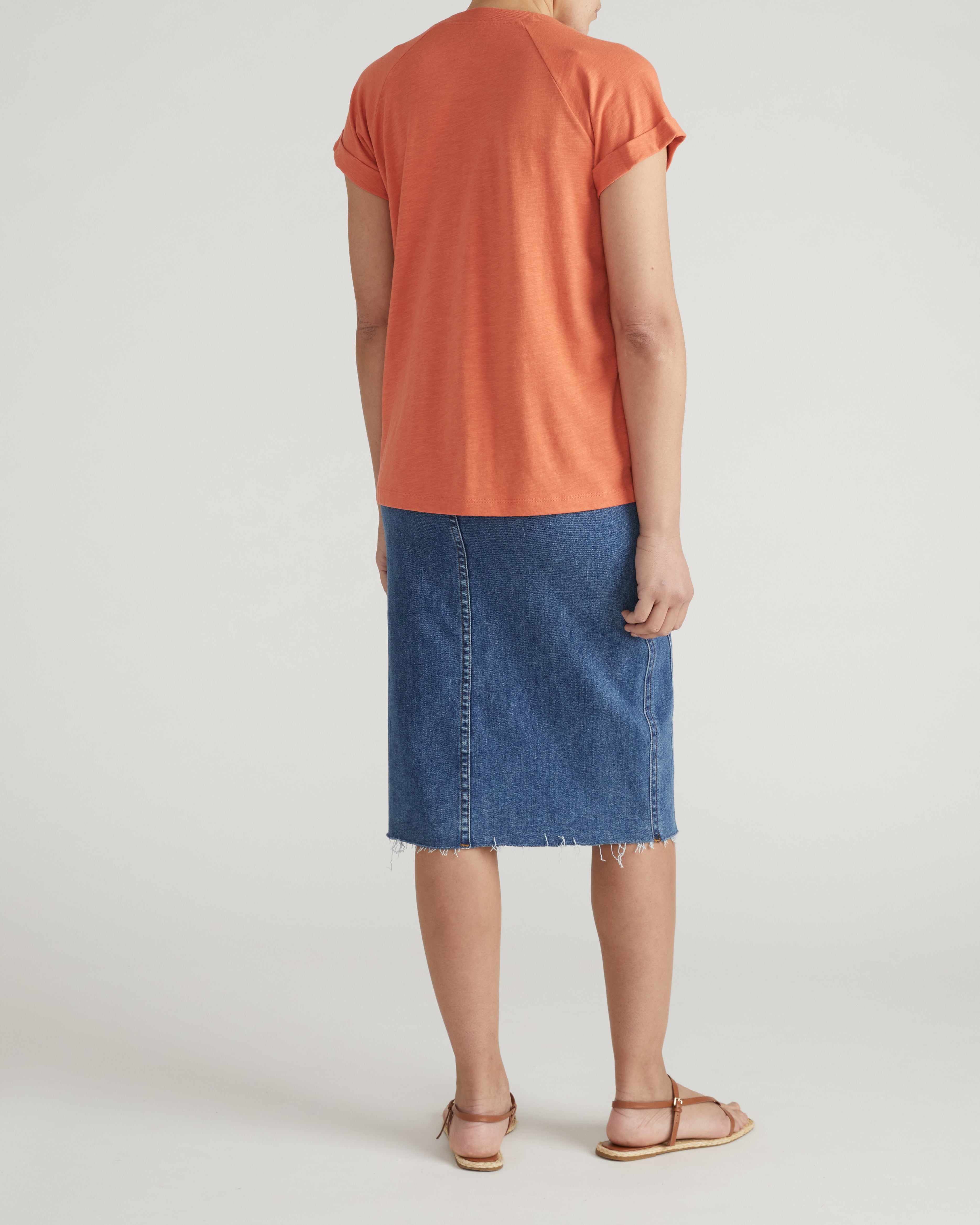Light-As-Air Boy Tee - Italian Orange