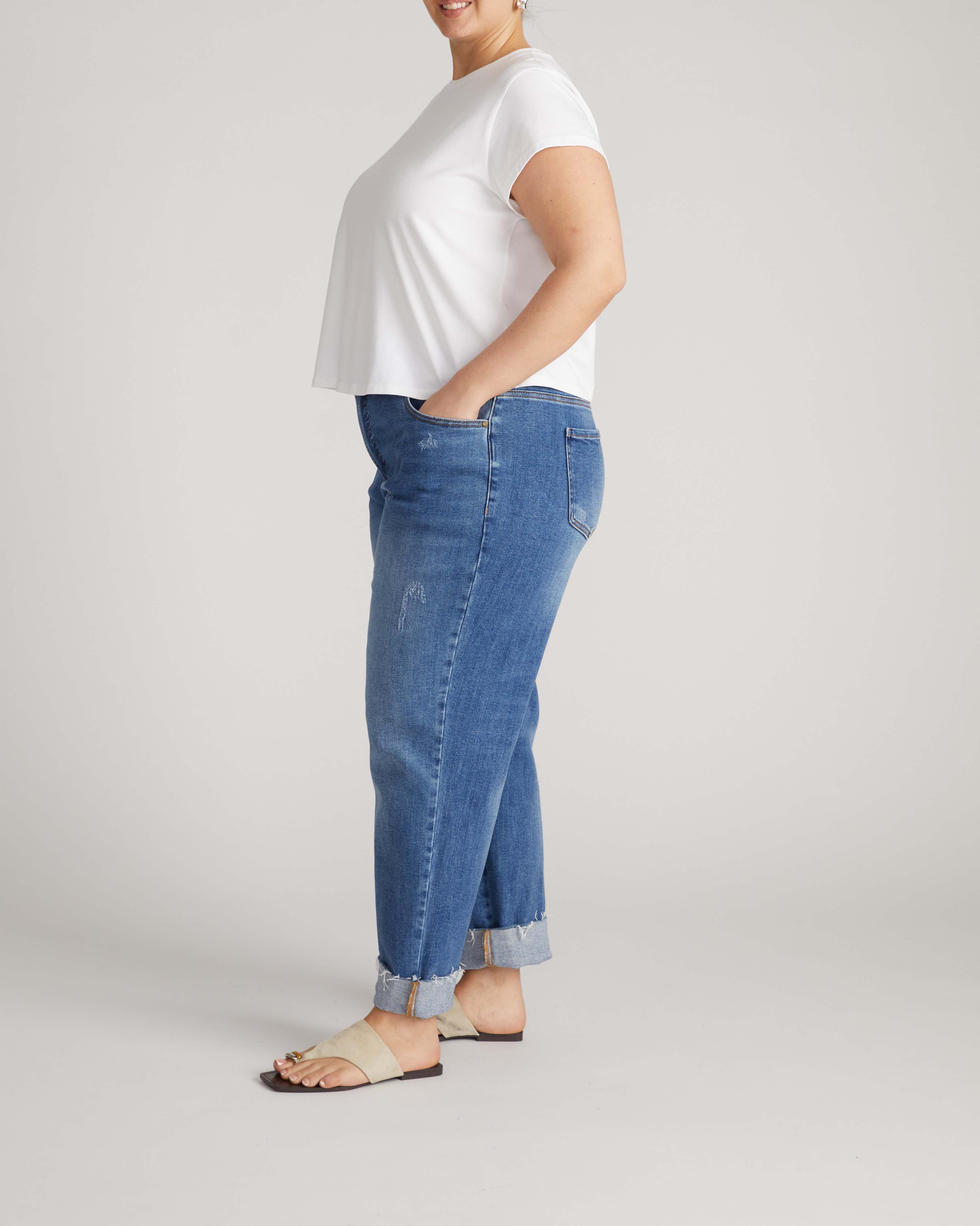 Frenchie Easy Fit Tee - White