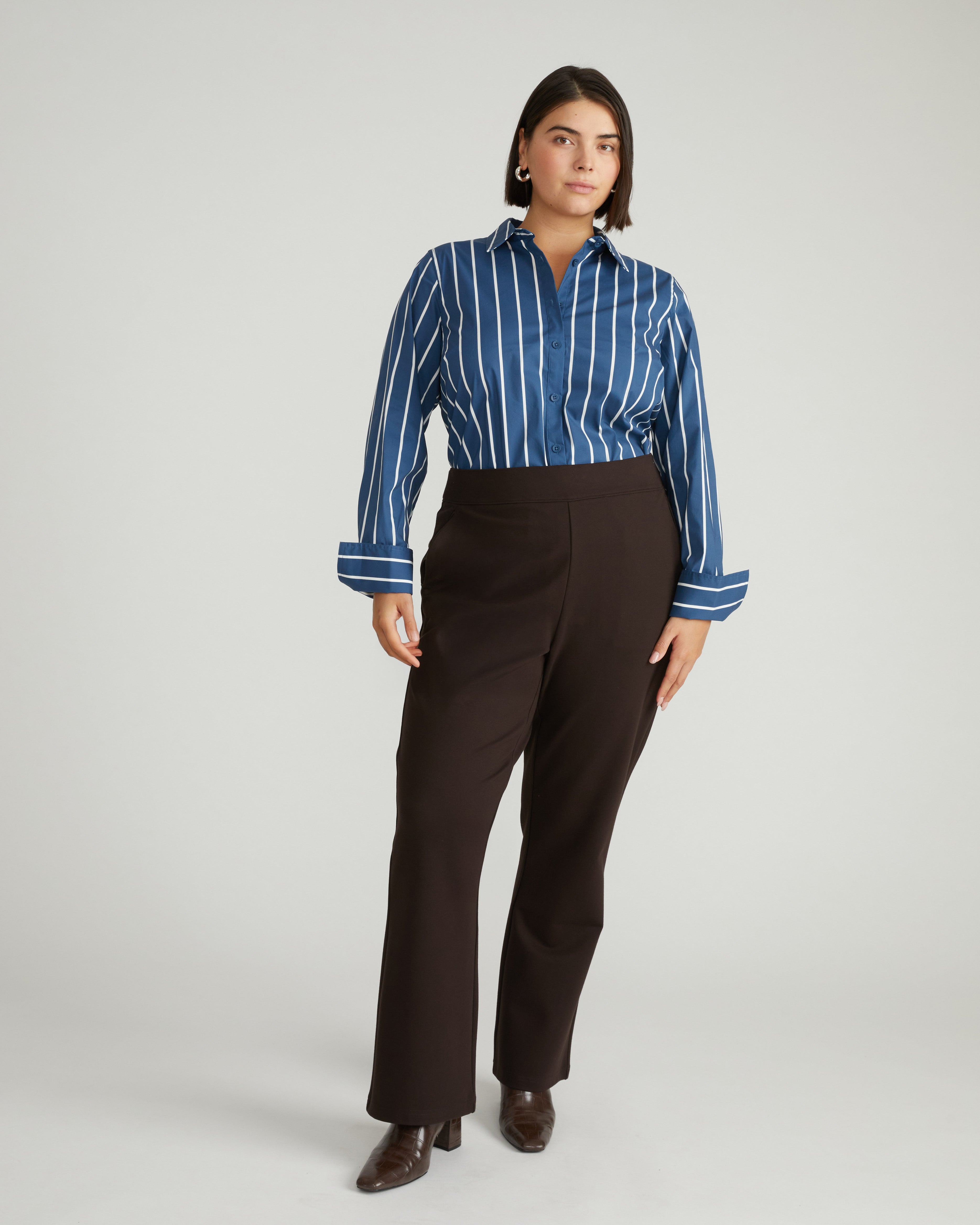 Henning x US Madison Shirt - Ensign Blue/White Stripe