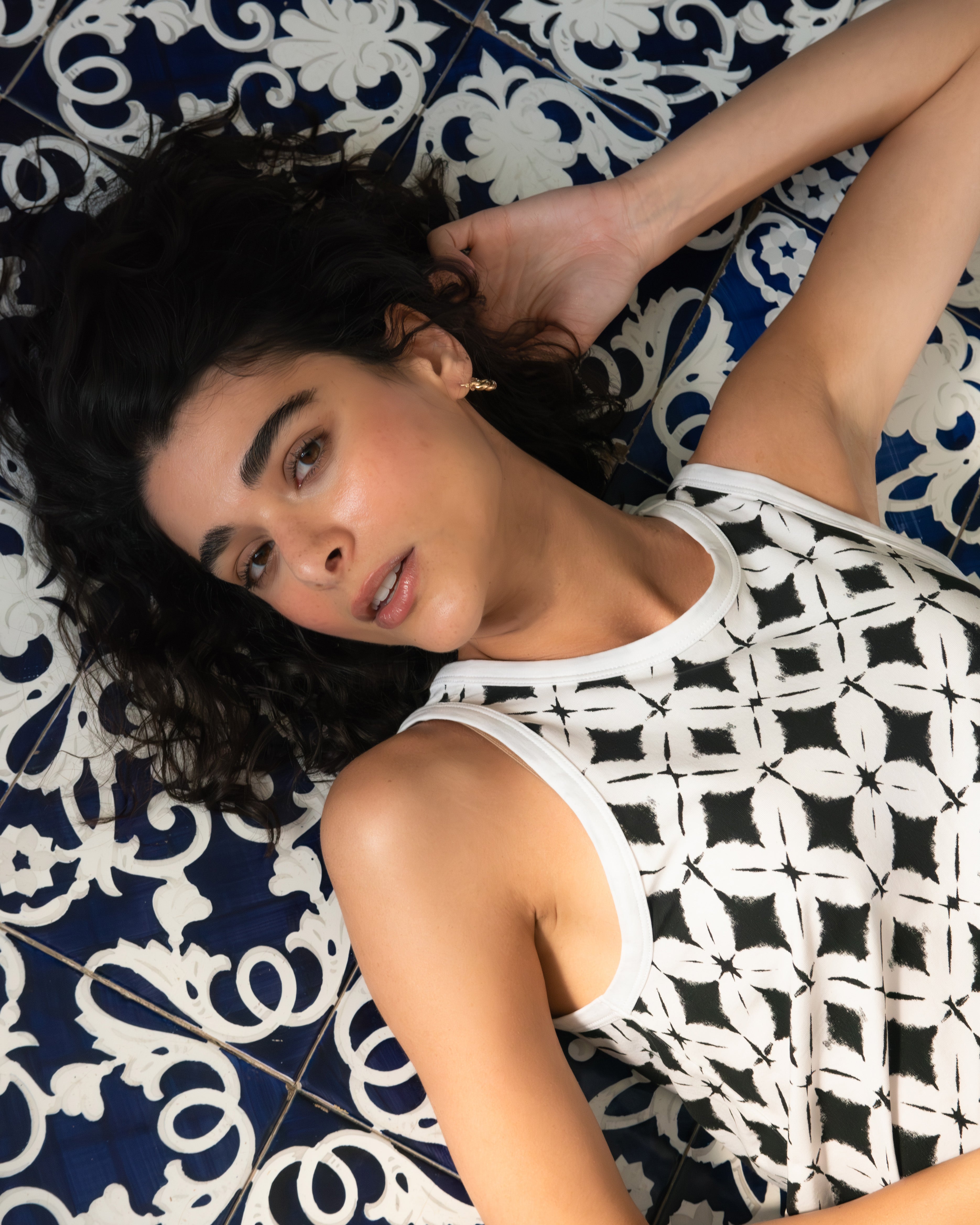 Sardinia Tank Dress - Eclipse Print