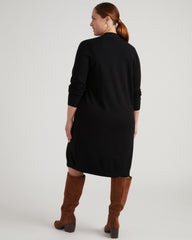 Savvy Double Knit Duster - Black