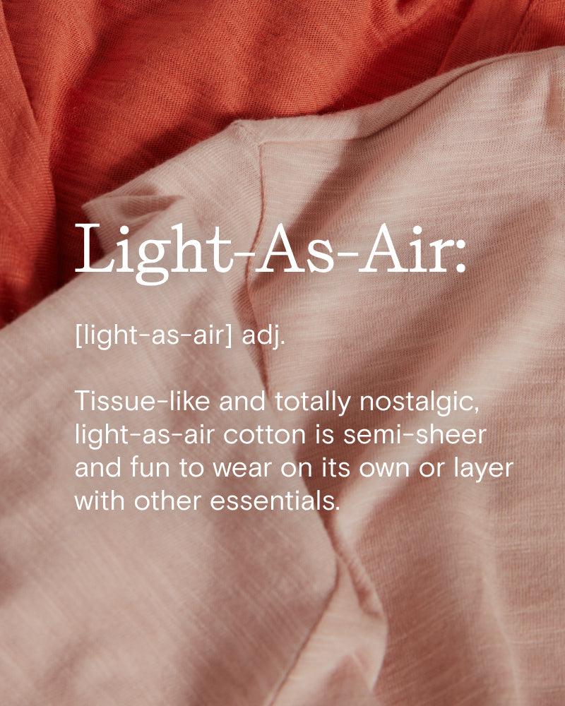 Light-As-Air Long Sleeve V Neck Tee - Jam
