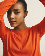 Long Sleeve Tee Rex - Orange Flame